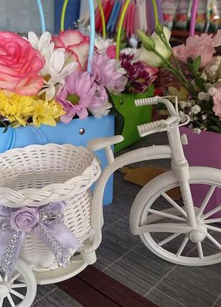 Кашпо для квітів велосипед 2