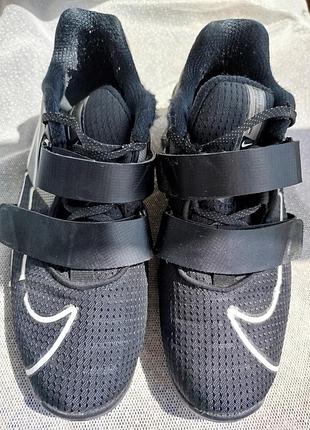Кроссовки штангетки nike romaleos 4 - олимпийские для тяжелой атлетики с широкой подошвой для поддержки