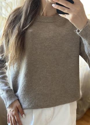 Шерстяна кофта джемпер альпака жіноча zara3 фото