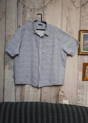 Шведка рубашка рубашка с короткими рукавами большого размера 5xl 60-62