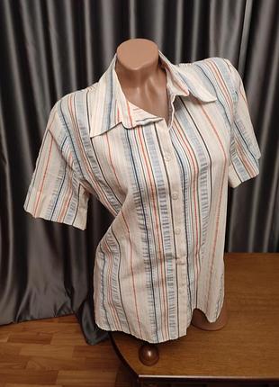 Красива бавовняна блузка сорочка кофточка блуза