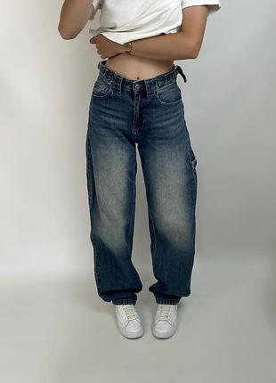Джинси широкі bershka carpenter baggy jeans