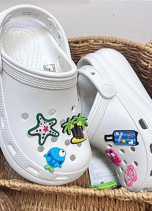 Crocs kids classic cutie clog white дитячі крокси сабо на платформі crocs дитячі крокси сабо на платформі