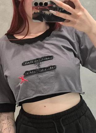 Футболка авиация галичины жадан я люблю эту страну серая укороченная