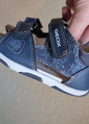 Сандалі босоніжки дитячі geox  шкіряні сині 22 розмір