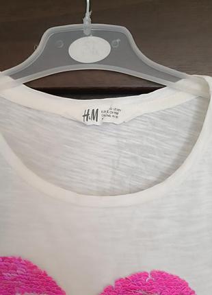 Футболка с пайтками h&m 4