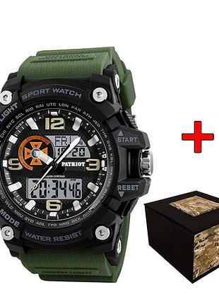 Patriot 012agdsns дснс чорні з зеленим + коробка.