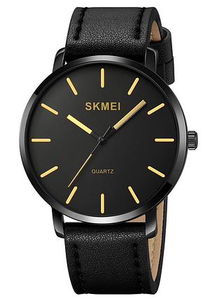 Skmei 1984lgd gold-leather belt