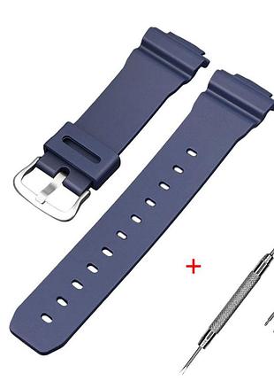 Ремінець для casio g-shock dw-6900 dark blue si
