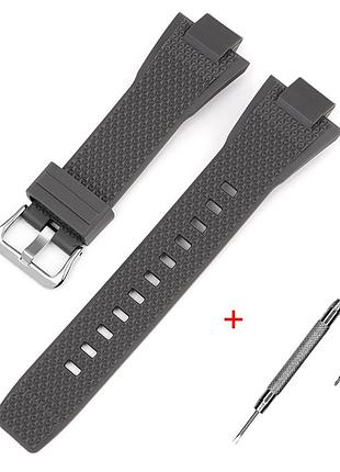 Ремешок для casio g-shock gst-b400 gray si