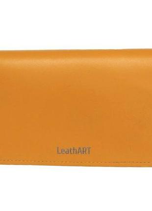 Жіночий шкіряний гаманець "amarillo" жовтий