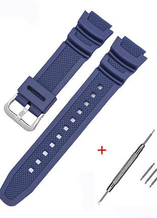 Ремінець для casio g-shock ae-1000/1200 dark blue si