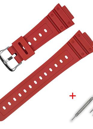 Ремешок для casio g-shock dw-5600 red si