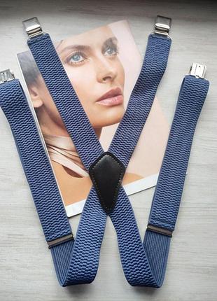 Чоловічі підтяжки х-подібний колір світлий джинс