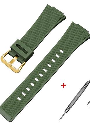 Ремінець для casio g-shock ga-100/110 army green gd