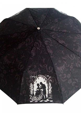 Парасолька zest, напівавтомат серія 10 спиць забарвлення "бал" чорна
