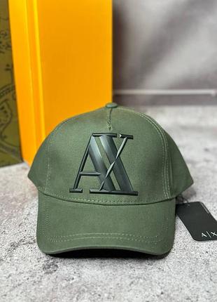 Кепка armani хакі з літерами с037