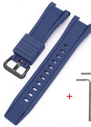 Ремешок для casio g-shock gst-w300 dark blue bk