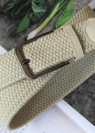 Ремінь резинка батал світло бежевий