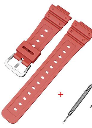 Ремешок для casio g-shock ga-2100/2110 red si