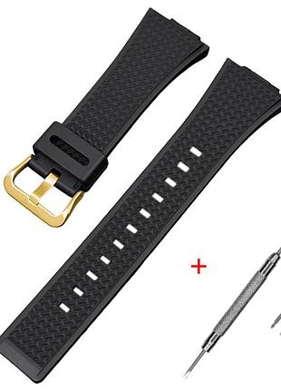 Ремешок для casio g-shock ga-100/110 black gd