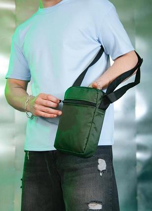 Барсетка hugo boss 1000d зелена 2