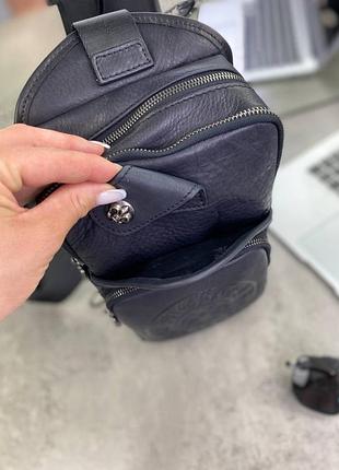Слинг черный chrome hearts c515 3
