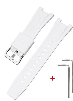Ремінець для casio g-shock gst-w300 white si