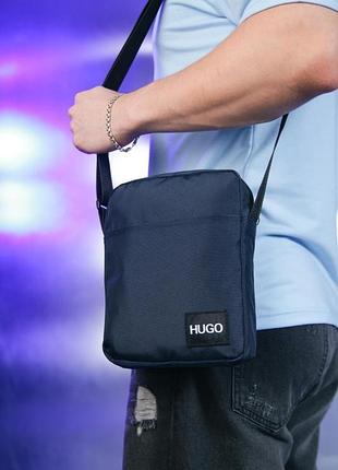 Барсетка hugo boss 1000d синя