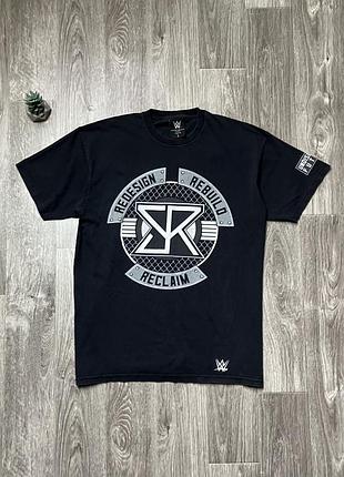 Чоловіча чорна футболка wwe resling seth rollins the architect vintage 2016 оригінал реслінг