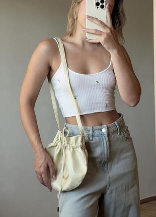 Стильний літній топ майка в квіти