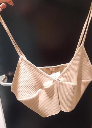 Топ в рубчик на брительках