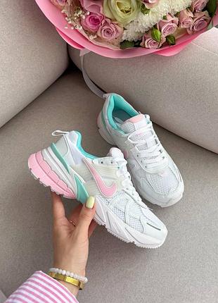 Кроссовки nike v2k runtek white/pink5 фото