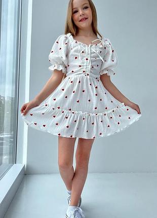 Муслиновое платье для девочек