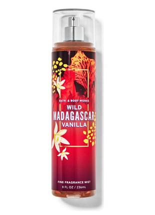 Спрей для тіла wild madagascar vanilla bath and body works 236мл