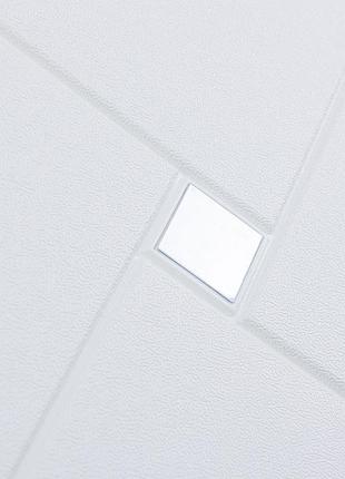 Самоклеящаяся потолочно-стеновая 3d панель ромбики серебро 700x700х6.5мм 2