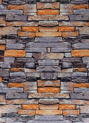 Декоративная 3d панель самоклейка под кирпич екатеринославский песчаник 700x770x3мм (045-3)