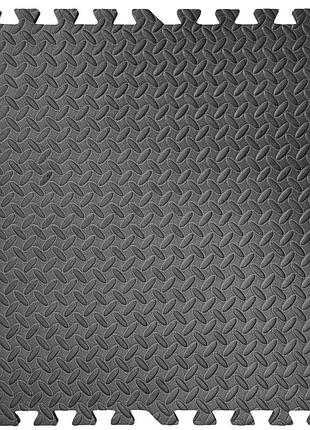 Підлога пазл - модульне покриття для підлоги чорне 600x600x10мм (мр15) sw-00001169