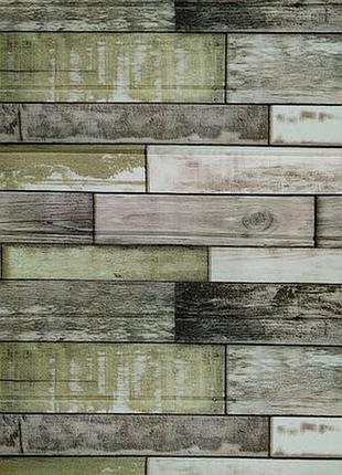 Самоклеющаяся декоративная 3d панель серо-коричневое дерево 700x700x5мм (378)