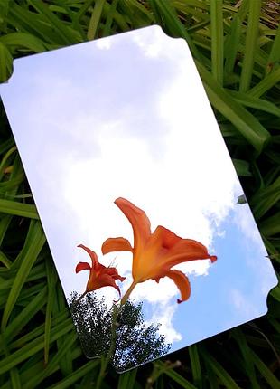 Самоклеящееся акриловое зеркало 27х42смх2мм / небьющееся зеркало