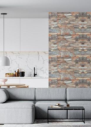 Самоклеящаяся декоративная 3d панель красный песчаник 700x770x3мм (58-3)