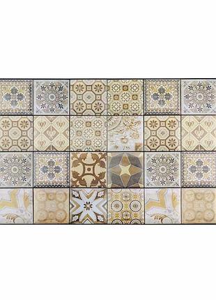 Декоративная пвх панель бежевый орнамент 960*480*4мм