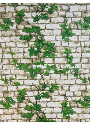 Оригінальна самоклеюча 3д панель для стін плющ 700x770x3мм