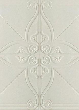 Самоклеющаяся декоративная потолочно-стеновая 3d панель орнамент 700x700x5.5мм (165) sw-00000185