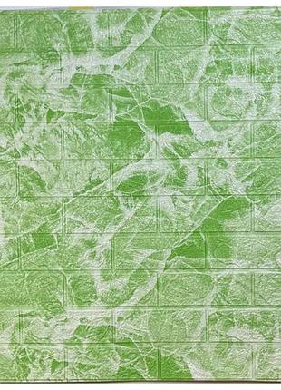 Самоклеющаяся 3d панель салатовый мрамор 700x770x3мм