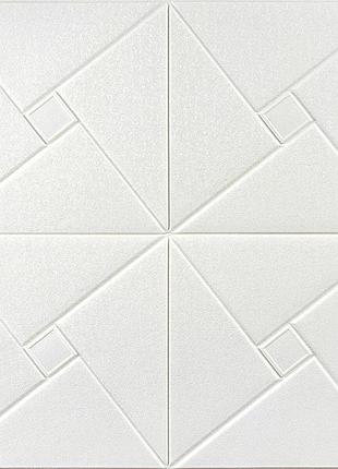 Самоклеюча декоративна настінно-стельова 3d панель орігамі 700х700х5.5мм (173)