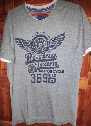 Стильна фірмова футболка катон бренд.angelo litrico.л.