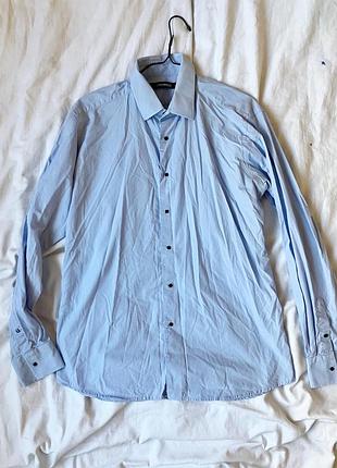 Сорочка блакитна lagerfeld l