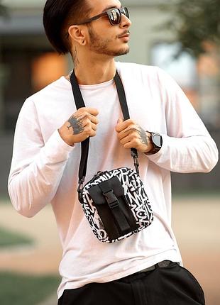 Чоловіча сумка месенджер високої якості українського виробництвапринт "graphity"