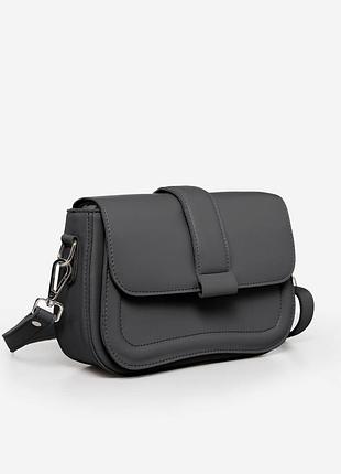 Графит - фабричный клатч высокого качества украинского производства, под клапаном (луцк, 846)